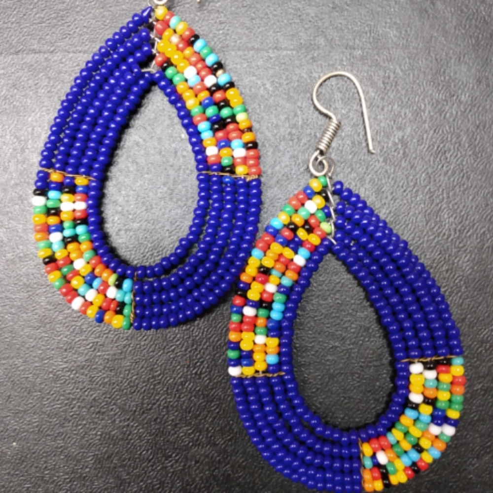 Earrings Beaded Handmade 💙